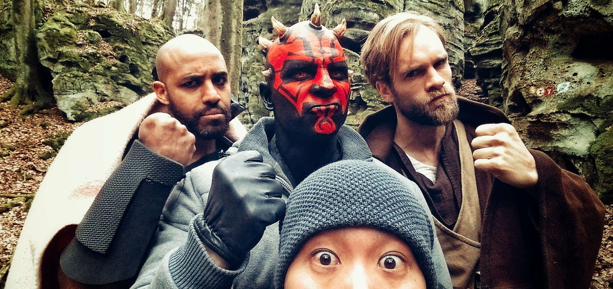 v.l.n.r Eskindir Tesfay, Ben Schamma, Max Tsui, Mathis Landwehr